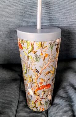 Hydrapeak 25 oz Artisan Tumbler Jungle Tiger Safari Embossed Cup New Open Box